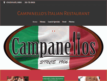 Tablet Screenshot of campanellos.com